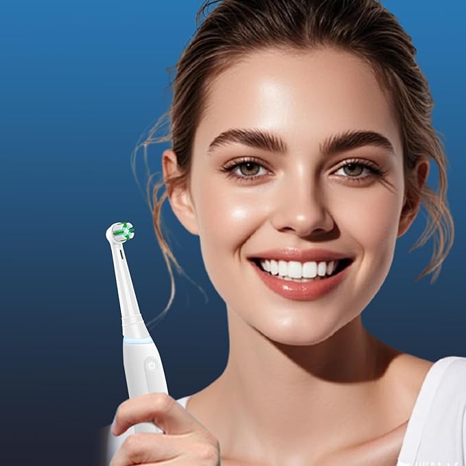 IO Replacement Heads Compatible with Oral B iO 2 3 4 5 6 7 8 9 10 Series Electric Toothbrush, 8 Pcs iO Brush Heads Compatible with Oral B for Teeth Clean & Gums Care (White)