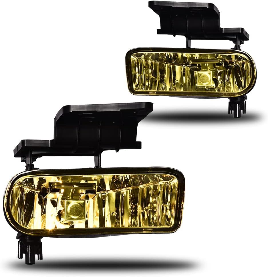 ALLGOOD Fog Lights Assembly w/Bulbs, Compatible with Chevy Silverado 1500 2500 1999-2002, Fit Silverado 3500 2001-2002, Compatib