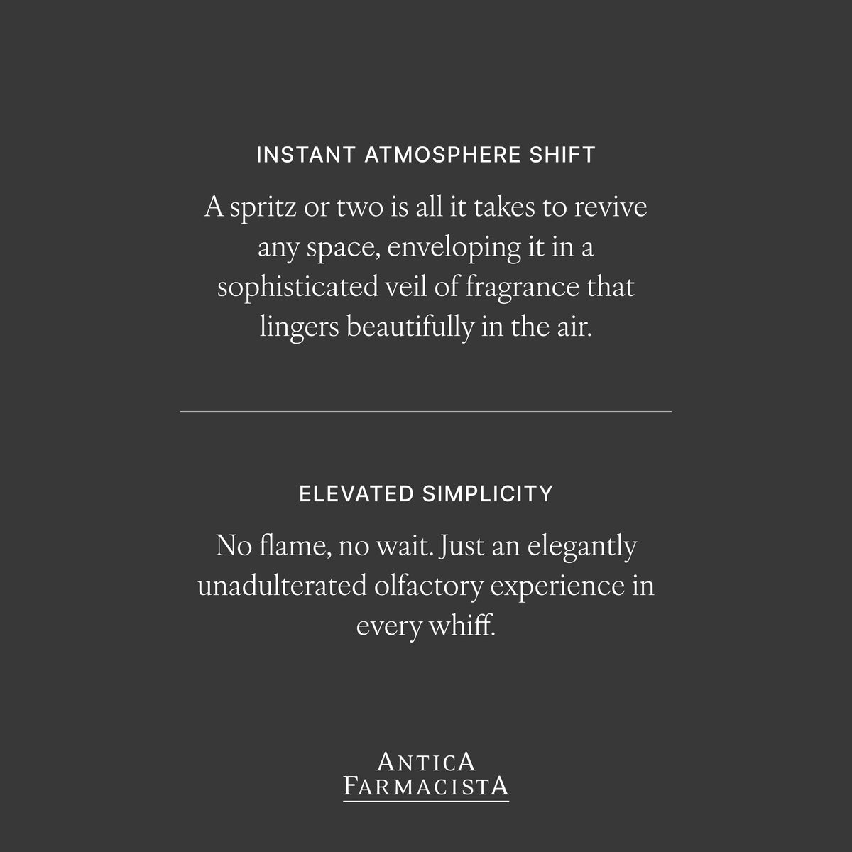 Antica Farmacista Room Spray - Elegant House Spray - Long-Lasting, Room Fragrance - Luxury Gift for Housewarming - Lemon, Verbena & Cedar, 3.4 fl oz