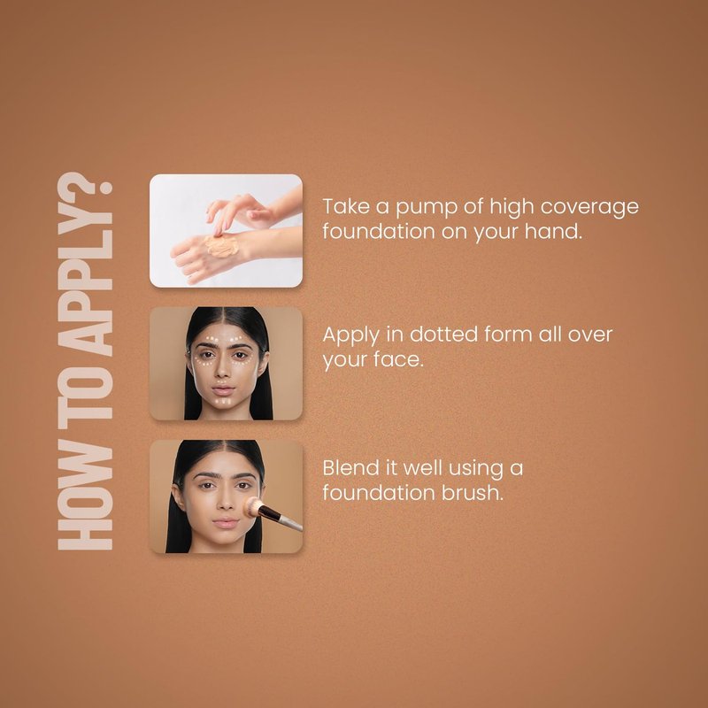 Swiss Beauty High Performance Foundation | Water-Resistant | Medium To Buildable Coverage Liquid Dewy Finish | Lightweight | Easy To Blend | With Vitamin C & Niacinamide | 03 Natural Beige, 55G