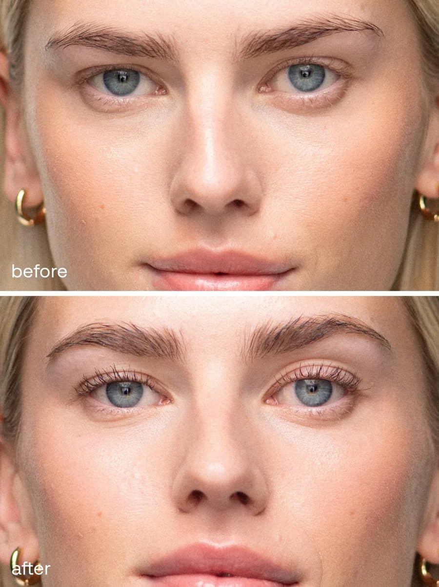 UKLASH Lengthening Mascara - Extra-Black Pigmented, Water-Resistant, Vegan-Friendly, Paraben-Free with a Double-Sided Silicone Wand - Smudge-Proof Curling & Defining Formula
