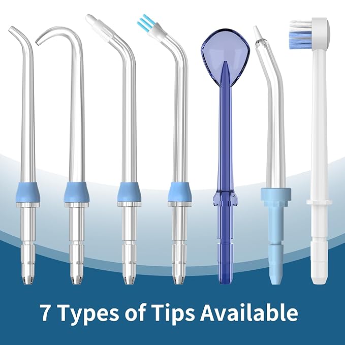 Replacement Heads for Waterpik, Replacement Picks for Water Pik Water Flosser (6 Periodontal Tips + Storage Case)