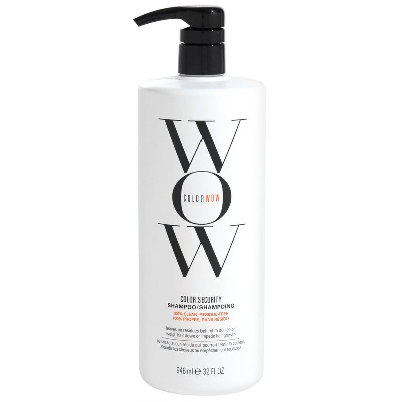 COLOR WOW Color Security Shampoo, 32 fl oz – Sulfate Free & Residue-Free Formula, Healthy Looking Hair & Scalp, Paraben Free Salon Quality