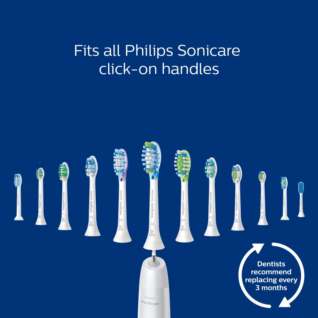 Philips Sonicare ExpertClean 7500 Black, Rechargeable Electric Power Toothbrush, HX9690/05 (Pack of 3)