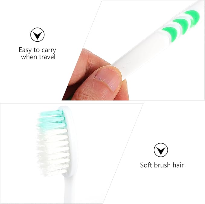 Disposable Toothbrushes 30pcs Travel Family Set Soft Colored Bristles Oral Care Tool Portable Tooth Cleaning for Hotel and Daily Use