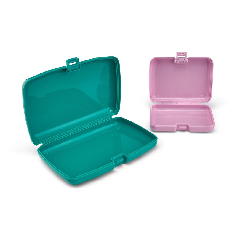Caboodles For Good Cosmic Compact, Care Pack, and Lil Bit Bundle, Wicked: For Good Limited Edition, Lavender and Teal, Travel Organizers For Makeup, Snap-Tight Latch, Compact Size