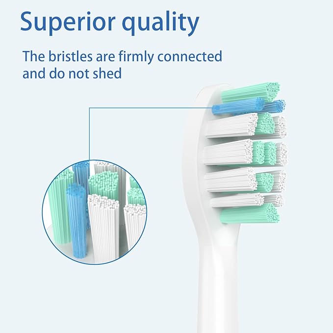 Replacement Toothbrush Heads for Philips Sonicare Replacement Heads, Replacement Brush Head Compatible with Phillips Sonicare Electric Toothbrush, 12 Pack