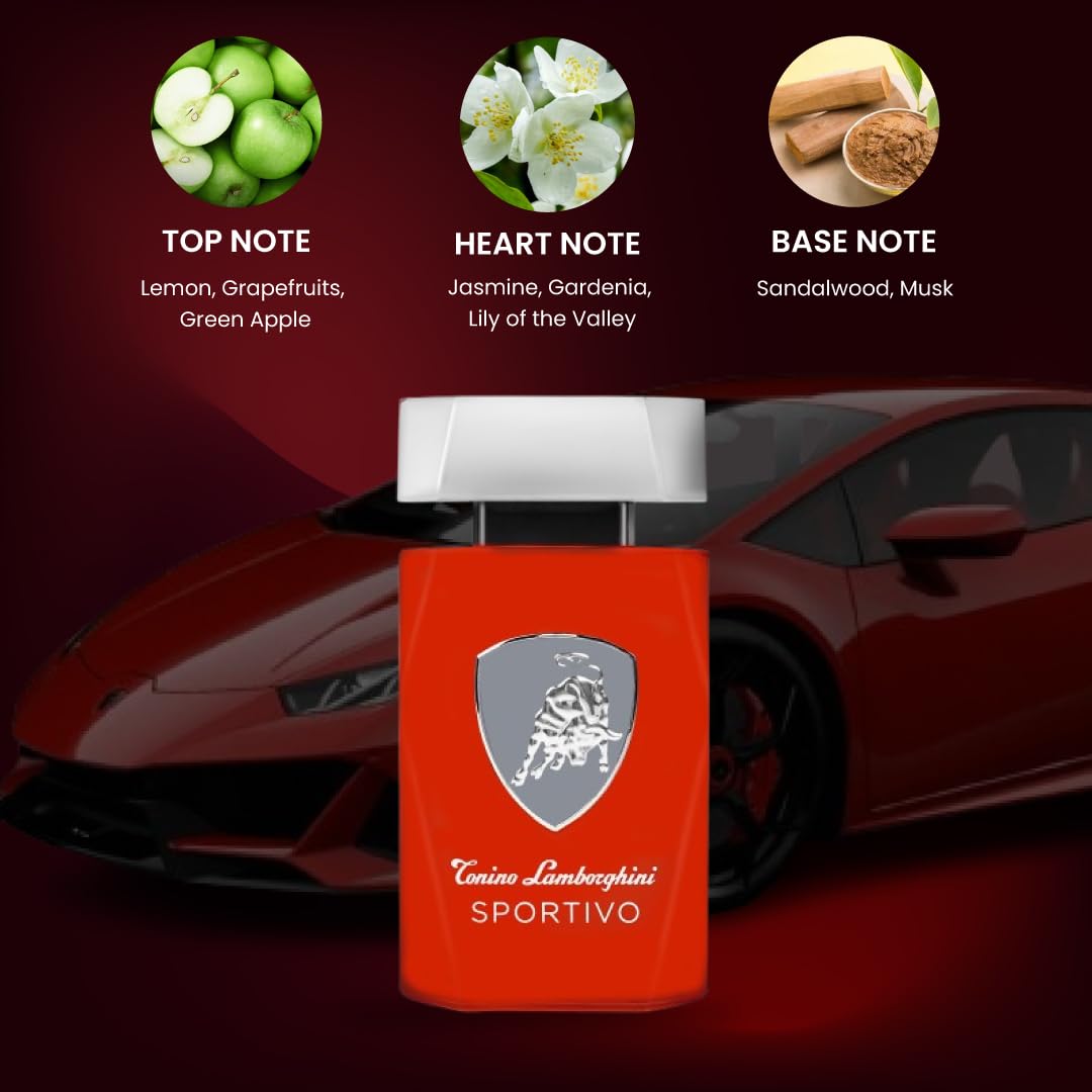 Torino Lamborghini Tonino Lamborghini Sportivo Men EDT Spray 4.2 oz
