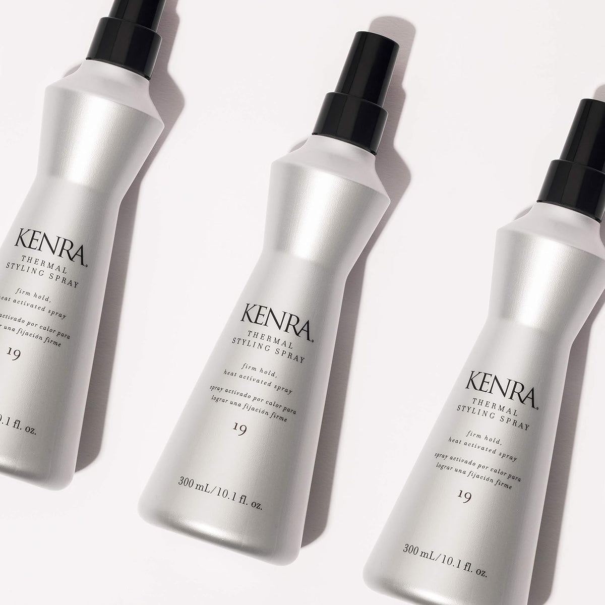 Kenra Professional Thermal Styling Spray 19 | Heat Protection | Firm Hold Heat-Activated | Tames Frizz, Flyaways & Adds Shine | All Hair Types | 10 fl. Oz (2-Pack)