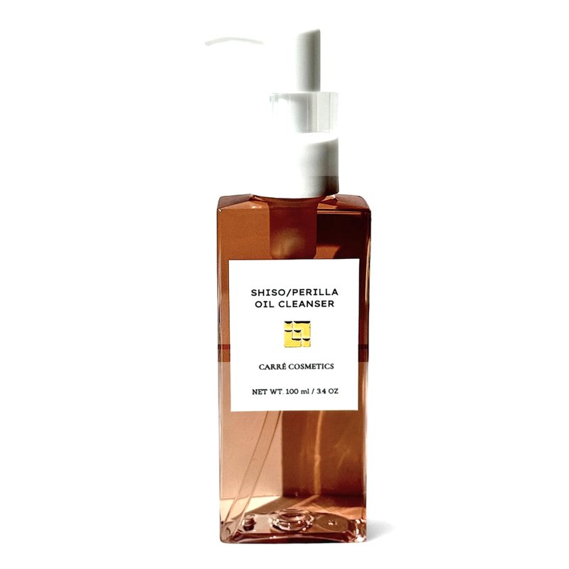 CARRÉ COSMETICS SHISO/PERILLA OIL CLEANSER with Japanese Shiso Oil, Gentle Makeup Remover (100mL/3.4oz)