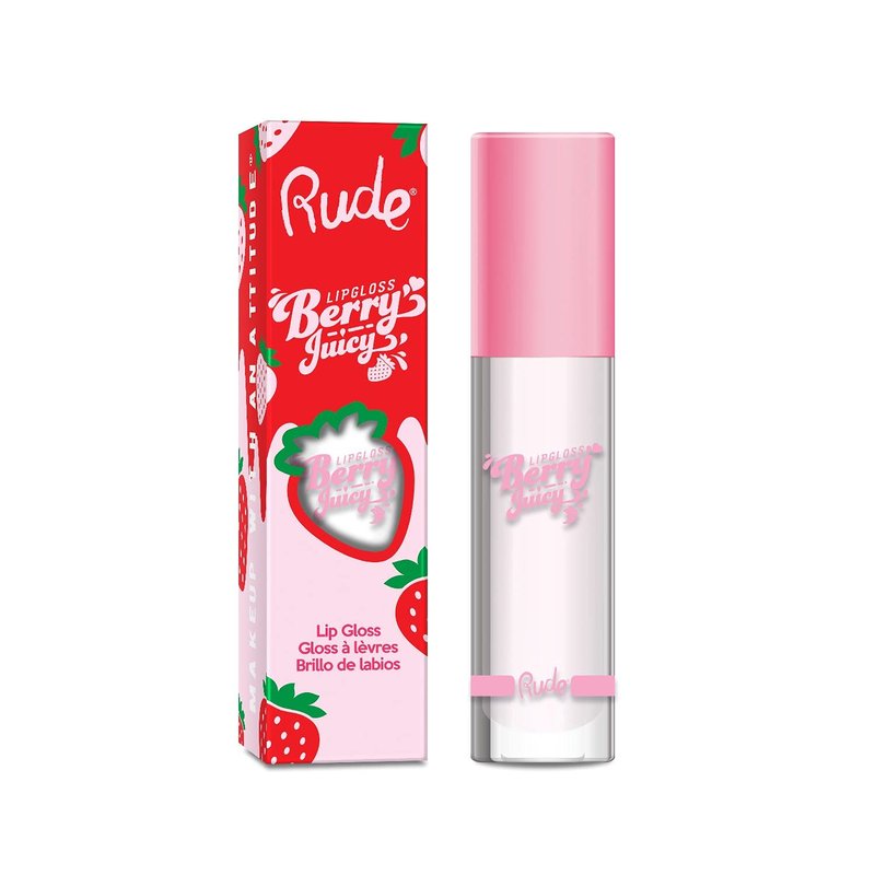 Berry Juicy Lip Gloss - Pure by Rude Cosmetics for Women - 0.14 oz Lip Gloss