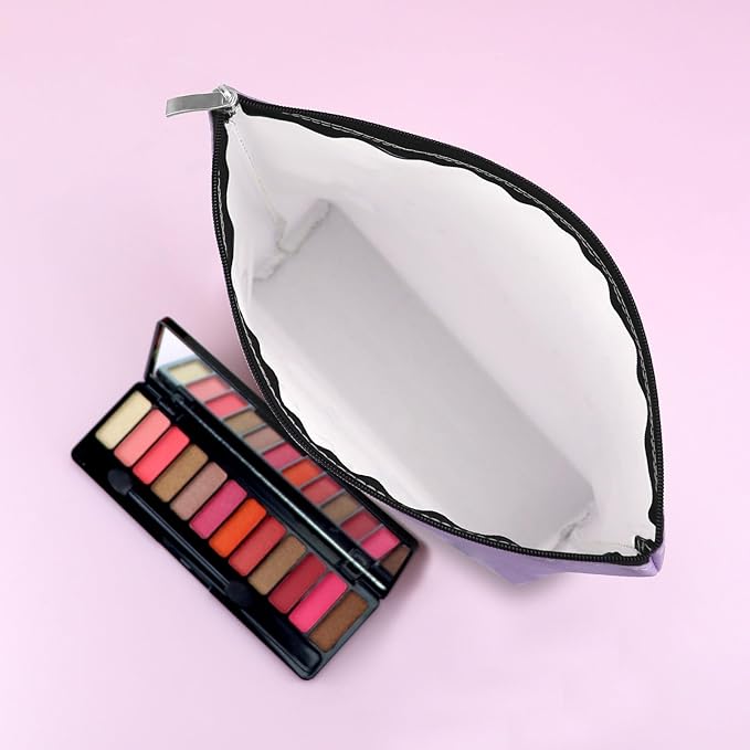 Mxrymvu Beach Gifts for Women Friends Makeup Bag Beach Lover Gifts Cosmetic Pouch Funny Vacation Themed Bag for Women Besties Birthday Christmas Graduation Present Travel Pouch（Purple）