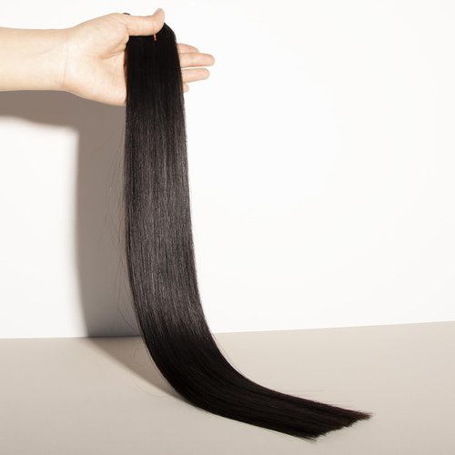BLACKMOON 16a Raw Indian Hair Bundles 100% Unprocessed Raw Human Hair Straight Bundles Triple Lifespan Than Regular Virgin Hair 20 Inches Double Weft 100g/Bundle Natural Black