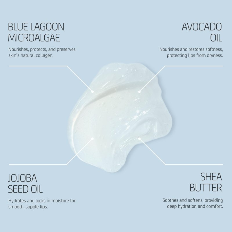 Blue Lagoon Skin Science - Natural Nourishing + Plumping Lip Balm | Sustainable, Bioactive Icelandic Skincare (0.33 oz | 10 ml)