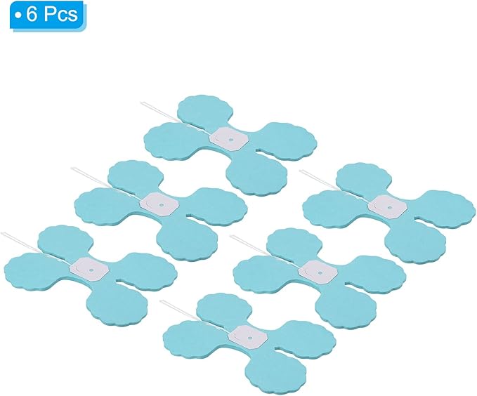 PATIKIL 9.8ft Four-Leaf Garland, 6 Pack Tissue Paper Hanging Flower Garland Reusable Streamers for Party Wedding Backdrop Decorations, Mint Green