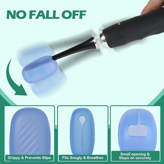 6 Packs Silicone Toothbrush Covers, Tooth Brush Cover Cap for Electric & Manual Toothbrush Heads