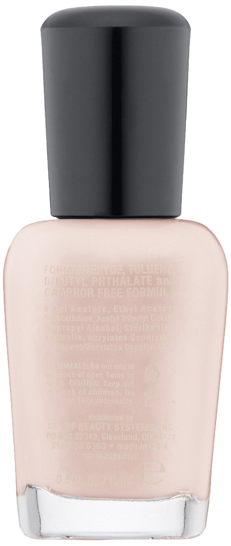 ZOYA Madison Nail Polish, Softest Pale Pink Sheer Milky Cream Polish, Cool-Tone French Manicure Base, Big10Free Vegan, 0.5 fl oz