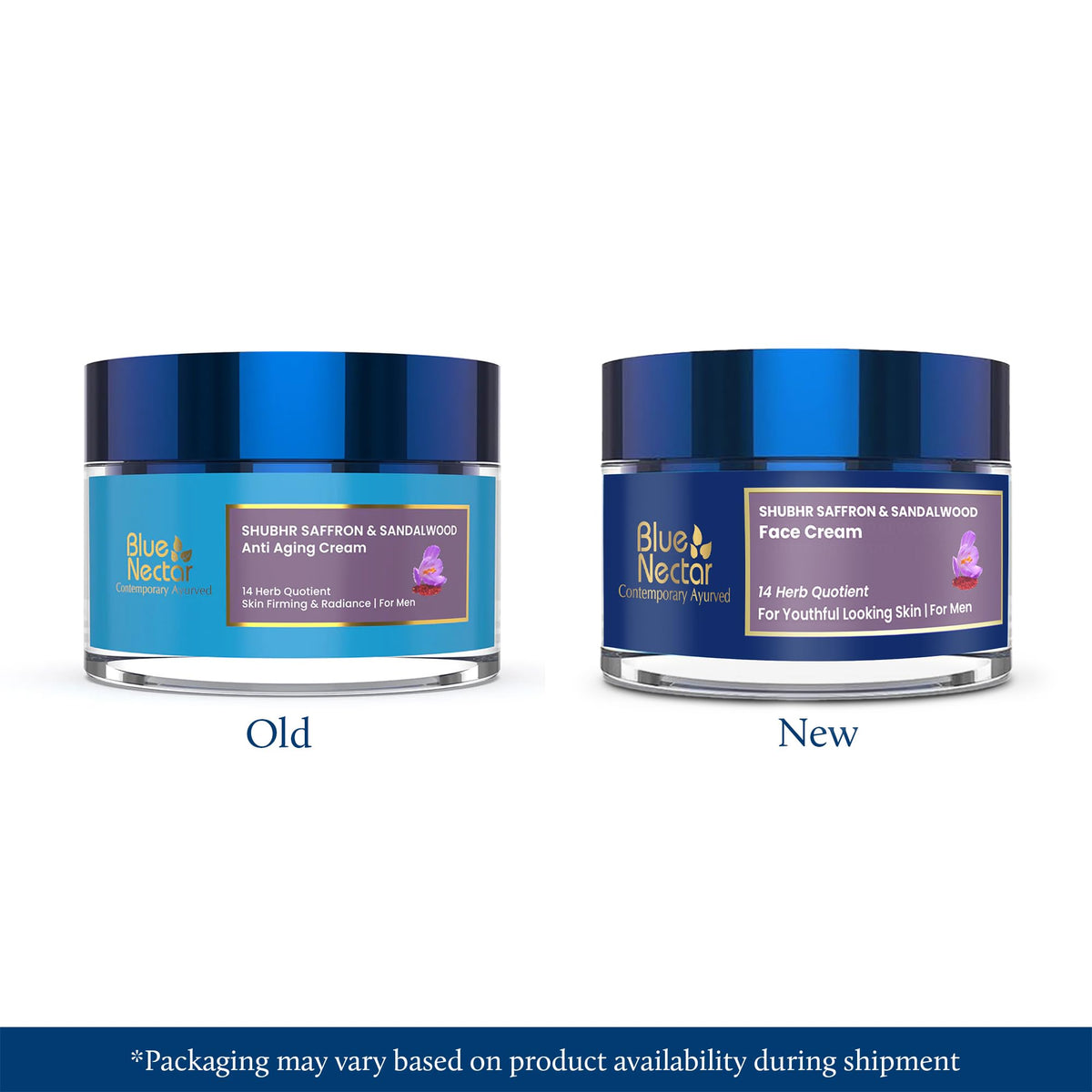 Blue Nectar Saffron Moisturizer Face Cream for Men | Daily Skin Glow Cream