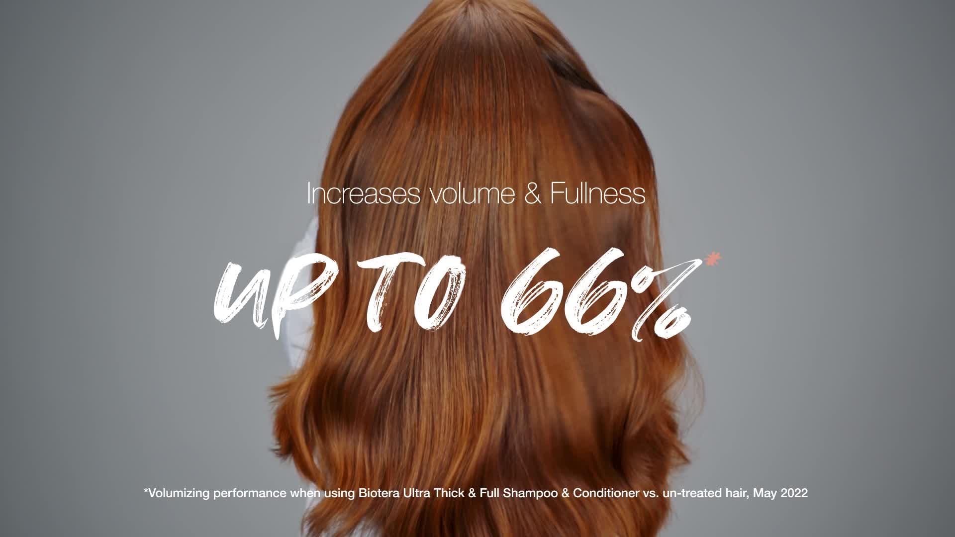 Biotera Ultra Thick & Full Volumizing Conditioner for Fine, Limp Hair - Adds Volume & Fullness with Coconut & Coffee Extract, Enhances Shine & Softness, Sulfate-Free, Color-Safe, Vegan, 32 Fl Oz