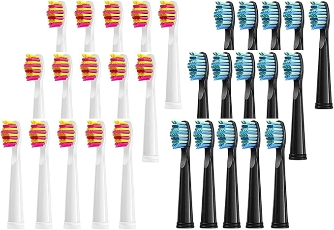 Replaceable Brush Heads Bristle Refill ，Compatibility for Seago/Fairywill Electric Toothbrush FW/SG 507/508/515/551/917/959(Type 8)