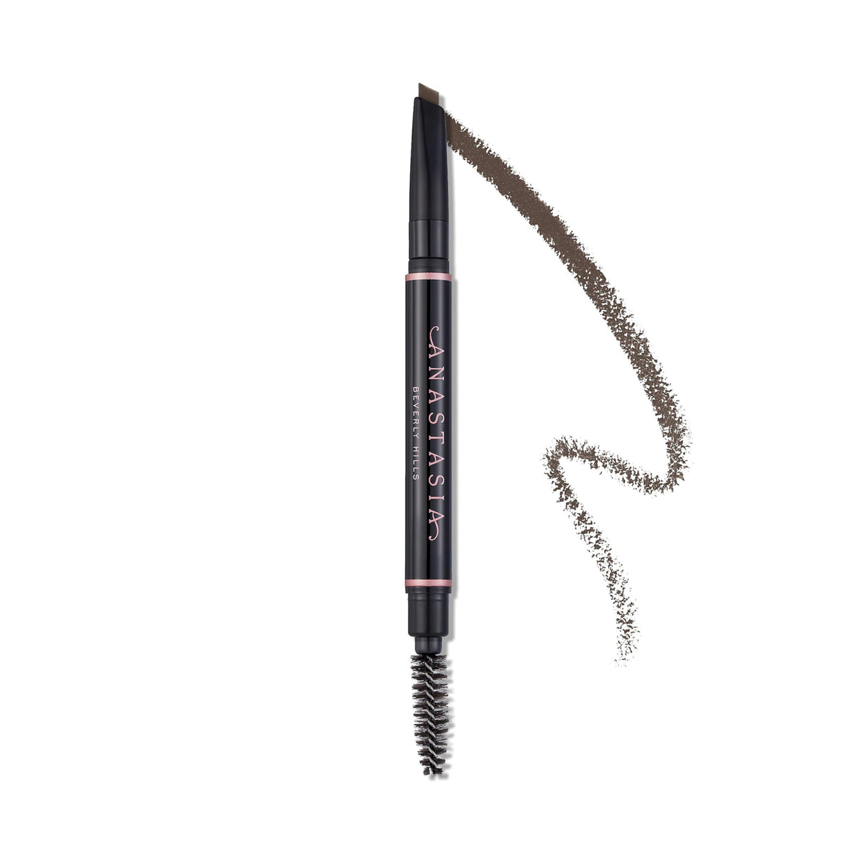 Anastasia Beverly Hills Brow Definer - 3-in-1 Triangular-Tipped Retractable Eyebrow Pencil with Spoolie - Multi-Functional Definer to Fill, Detail & Blend Brows - Soft Brown