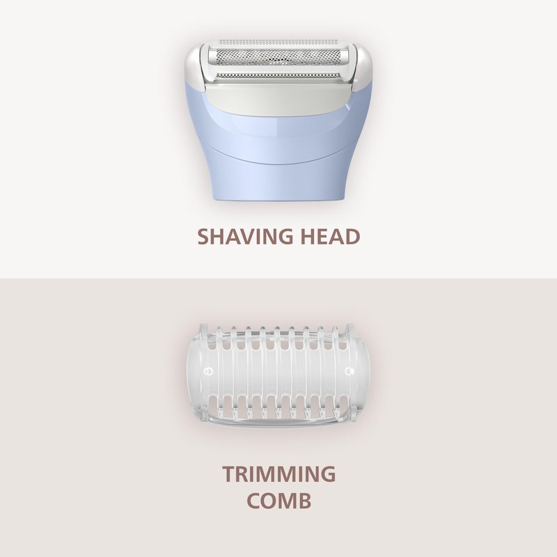 Philips Lady Shaver Series 6000 - Cordless, Wet & Dry Electric Shaver, 3-Blade Shaving System, for Legs & Body, 80 Mins. Runtime, Model BRL127/00