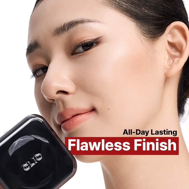 CLIO Kill Cover Founwear Cushion Foundation, Flawless Full Coverage with Matte Finish, Covering Pigmentation and Blemish, Long-Lasting, Creamy Lightweight Texture, Korean Cushion (21N LINEN)