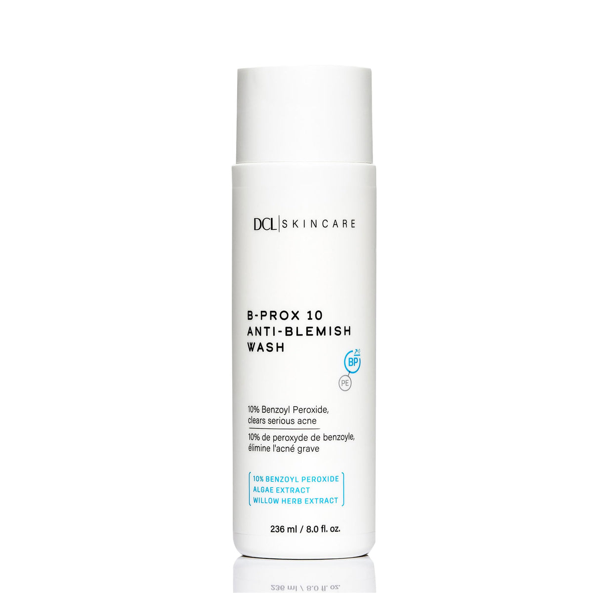 DCL Skincare B Prox Acne Treatment Cleanser with 10% Benzoyl Peroxide, Maximum Strength Acne Wash for Breakouts, Oil Control & Clear Skin, 6.7 fl oz