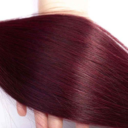 Habiliana Human Hair Bundles 18 20 22 Inch Burgundy 99J Straight Bundles Human Hair 100% Unprocessed Soft Sewn In with Double Drown Weft for Black Women