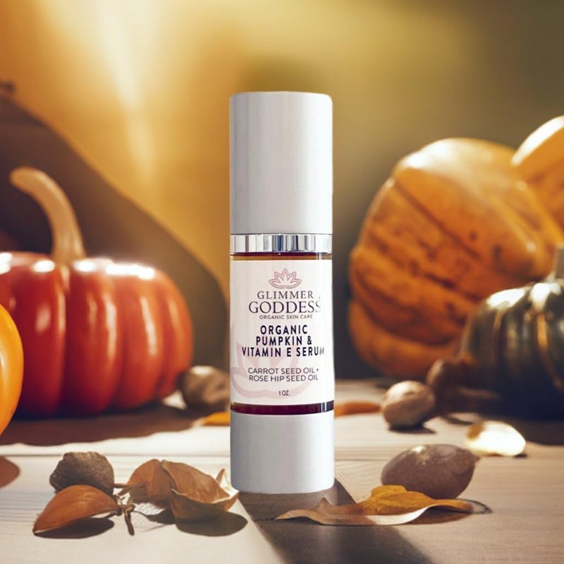 Glimmer Goddess Organic Face Serum - Pumpkin & Vitamin E, 1 oz