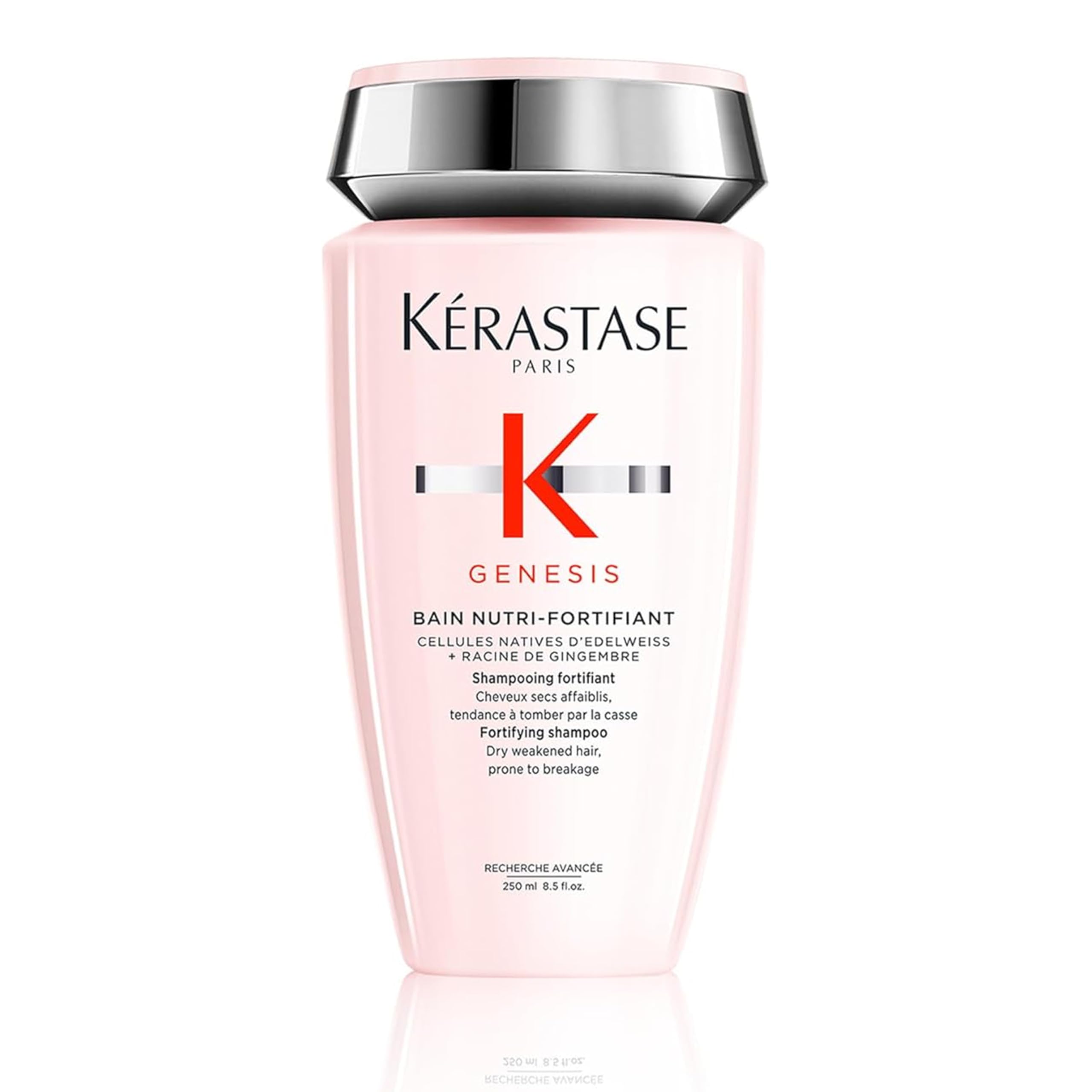 Kerastase Genesis Strengthening Nutri-Fortifiant Shampoo - Gently Cleanses & Clarifies the Scalp, Nourishes and Reduces Breakage, For Weak or Damaged Hair, Detangles & Hydrates, For Normal to Dry Hair