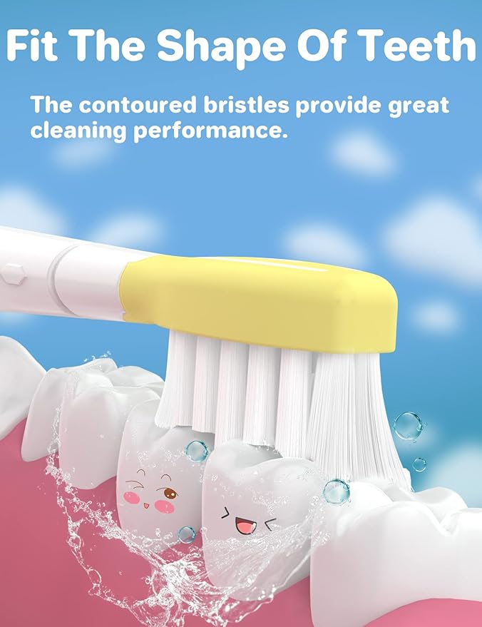 FutulkyUS Kids Replacement Brush Heads for Philips Sonicare: Electric Soft Toothbrush Head Compitable with 4100, Standard Head for Boy Girl Over 7 Years Old, 6 Pack