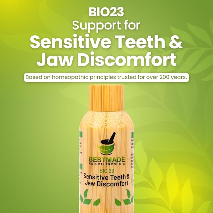 Bestmade Natural Products Toothache & Nerve Support in Jaw BIO23 - Relief for Tooth Sensitivity and Oral Discomfort, 350 Pellets
