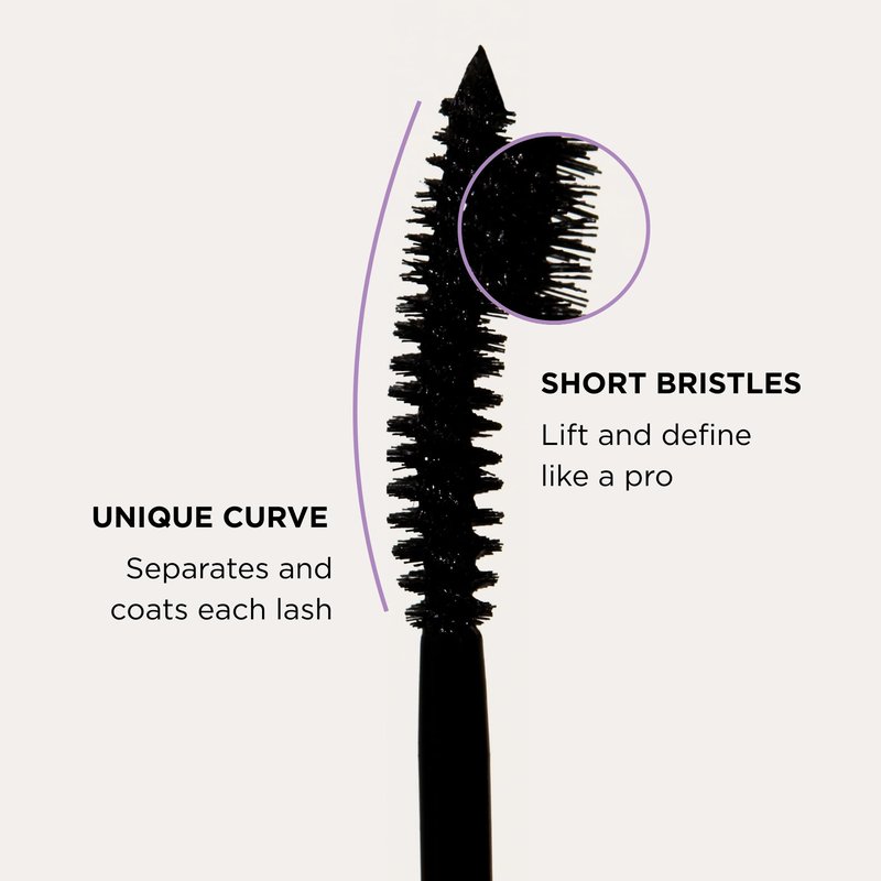 HALEYS Re-veal Lash Extension Mascara – Lengthening, Curling, Defining Black Mascara for Short and Straight Lashes – Smudge Proof, Non-Clumping, No-Flake Formula for Fuller, Longer Lashes