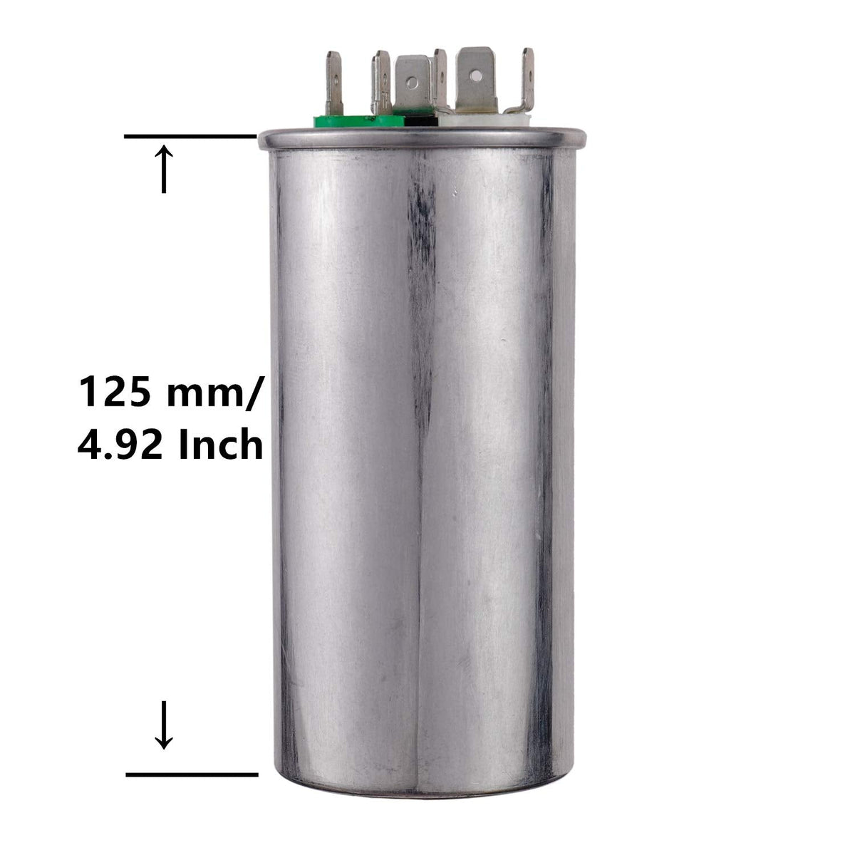 BOJACK 70+7.5 uF 70/7.5 MFD ±6% 370/440 V AC CBB65 Dual Run Circular Start Capacitor for AC Motor Run or Fan Start or Condenser Straight Cool or Heat Pump Air Conditioner