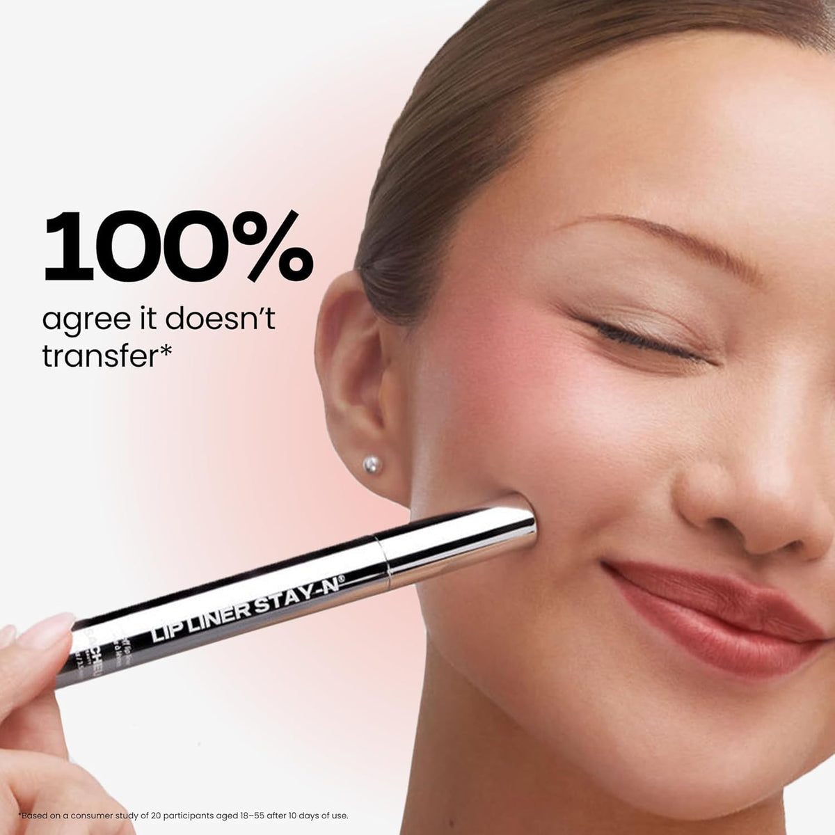Sacheu Lip Liner STAY-N Peel Off Lip Stain — Long Lasting Waterproof Lip Tint with Hyaluronic Acid & Vitamin E — Transfer Proof Matte Finish (p-INKED)