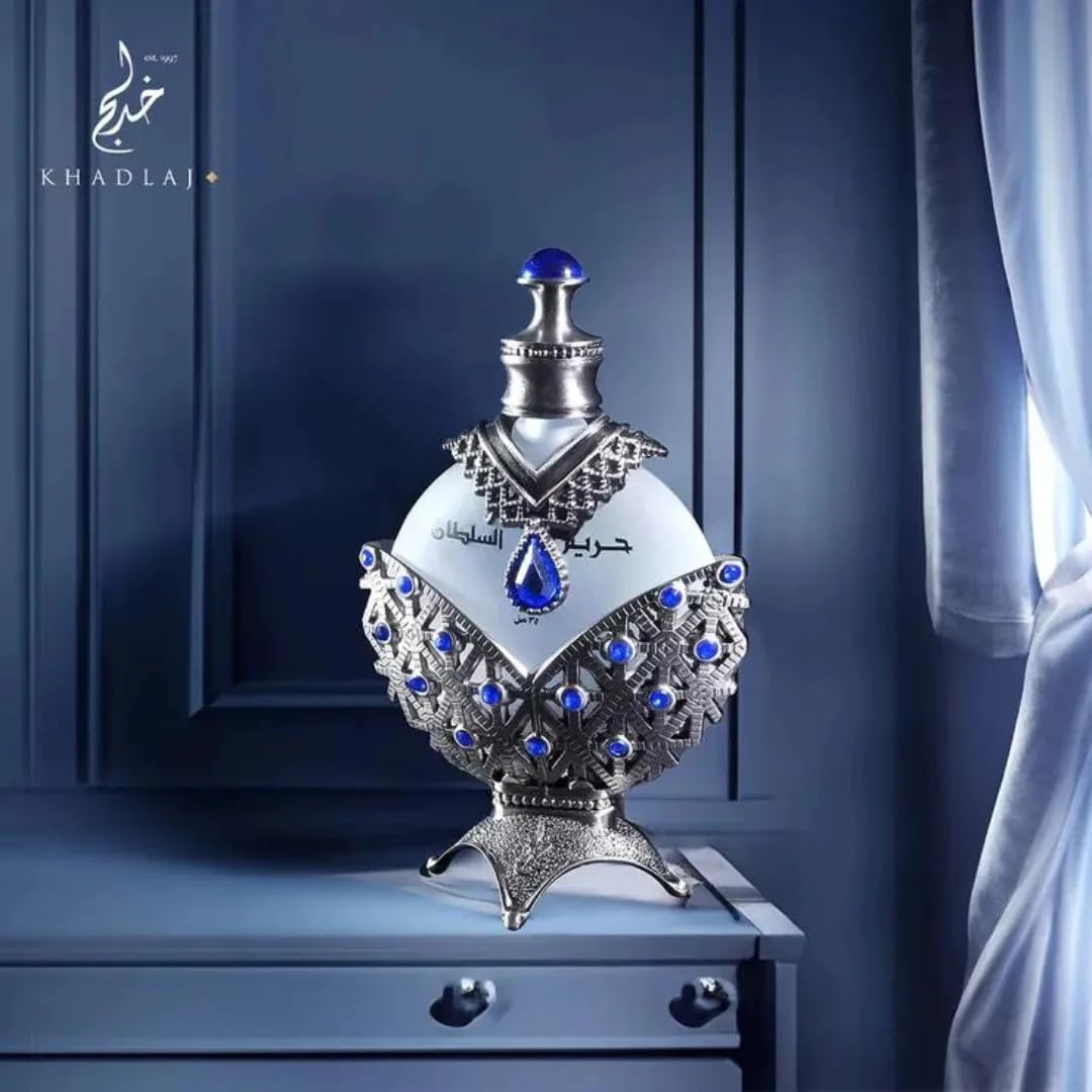 Khadlaj Hareem Al Sultan Blue Concentrated Perfume Oil for Unisex, 1.18 Ounce