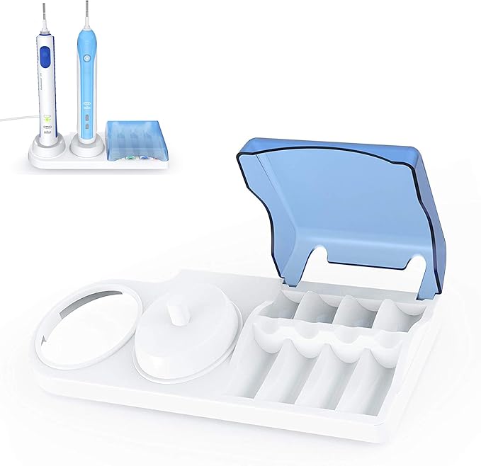 Toothbrush Holder Holder Compatible with Oral-B Electric toothbrushes handpiece, Stand for 4-Push-on Brushes