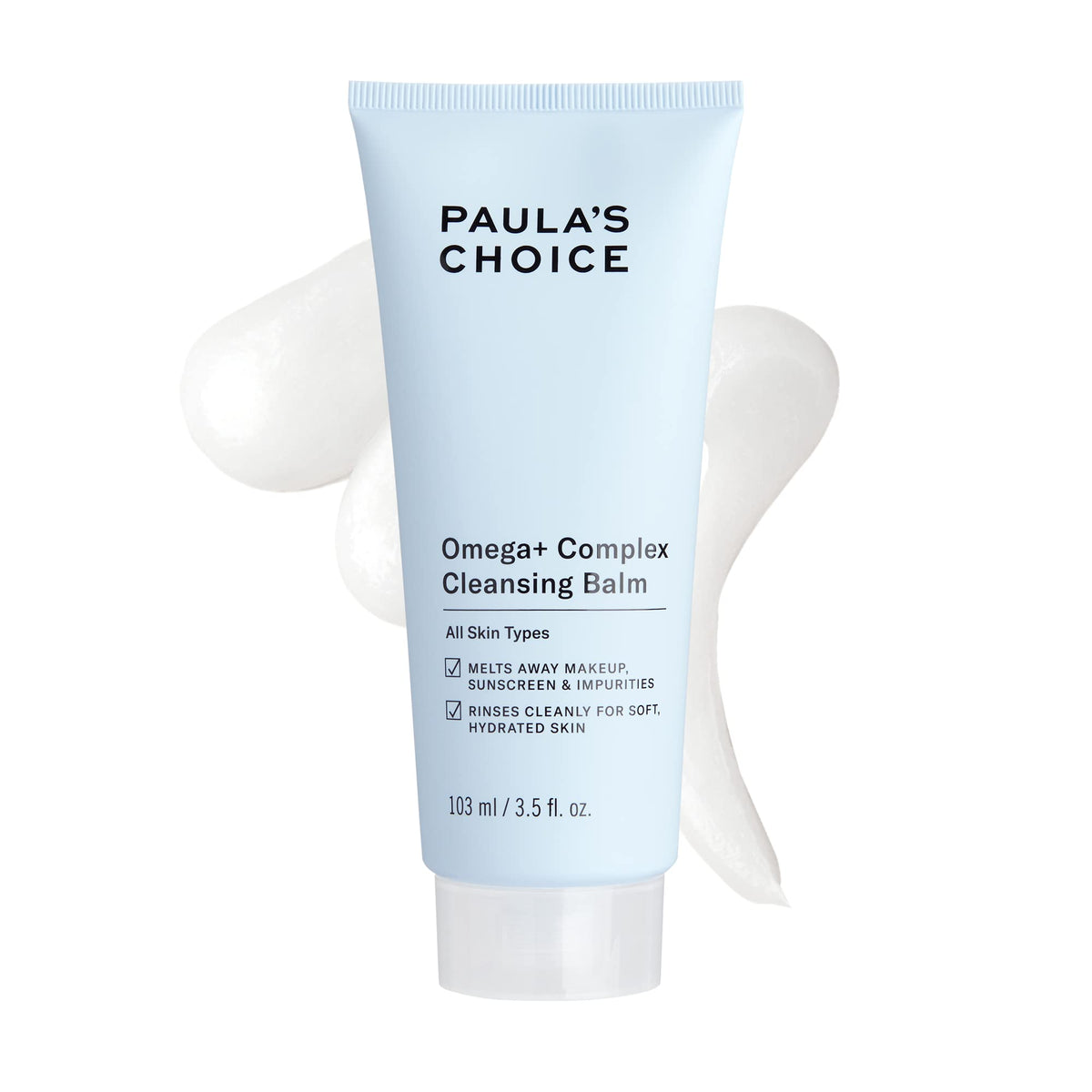 Paula's Choice Omega Complex Face Cleansing Balm, Double Cleanse Face Wash & Gentle Daily Makeup Remover, Suitable for Dry & Sensitive Skin, Mineral Oil-Free, & Fragrance-Free, 3.5 Fl Oz