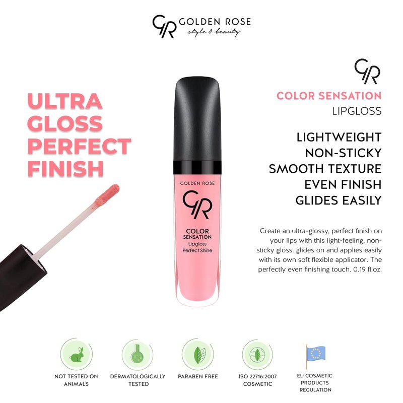 Golden Rose Cosmetics Lipgloss Color Sensation Light & Non-Sticky Gloss (NO:104)