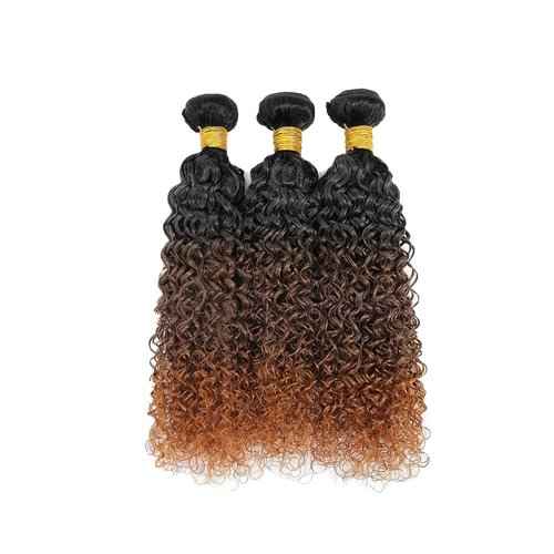 28 30 32 inch Brown Bundles Human Hair Ombre Bundle #4 Water Wave Bundles Brown Wet and Wavy Bundle