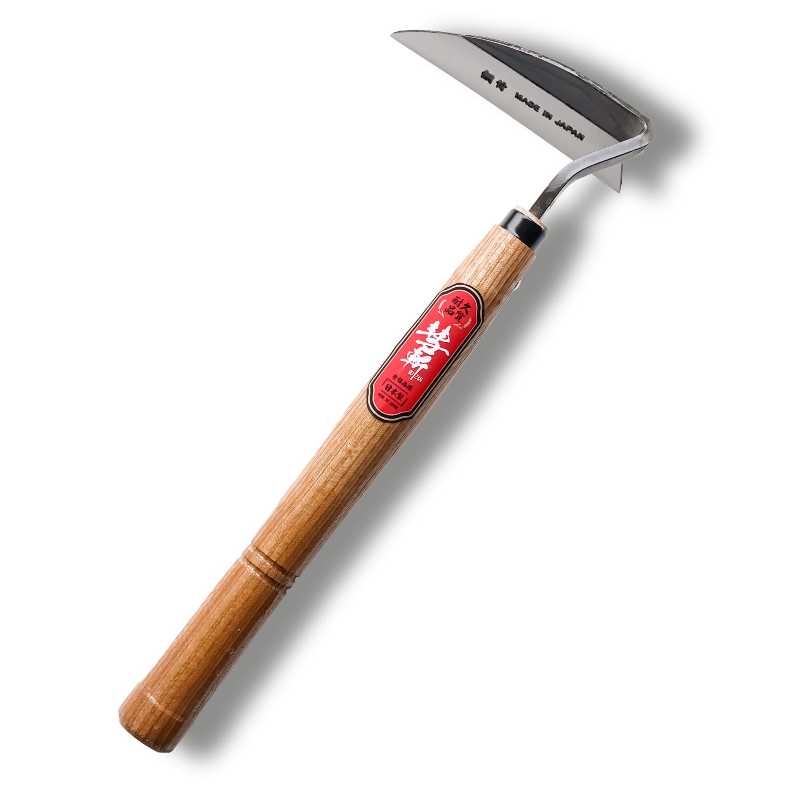 SUIZAN Nejiri Kama Weeding Sickle 13"- Japanese Hand Hoe Weed Puller Tool
