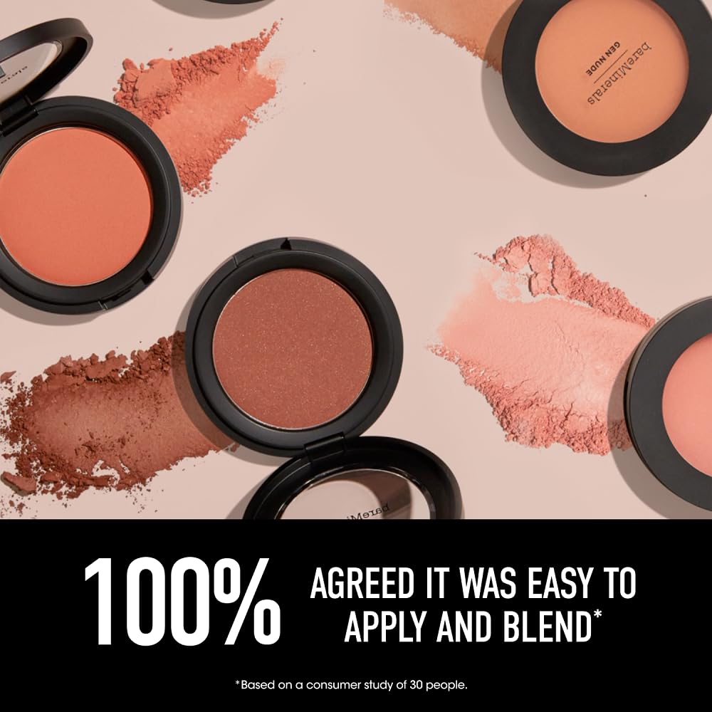 bareMinerals Gen Nude Powder Blush, Pink Me Up, 0.21 oz