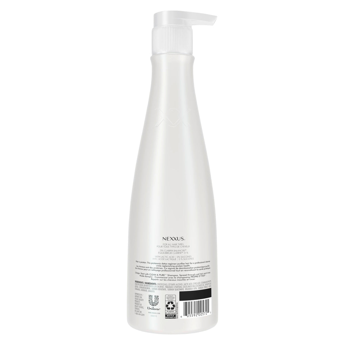 Nexxus Clean & Pure Conditioner Detox for Professional-Level Hair Care Powered by Clarifix Balancer Technology with Lactic Acid 13.5 oz