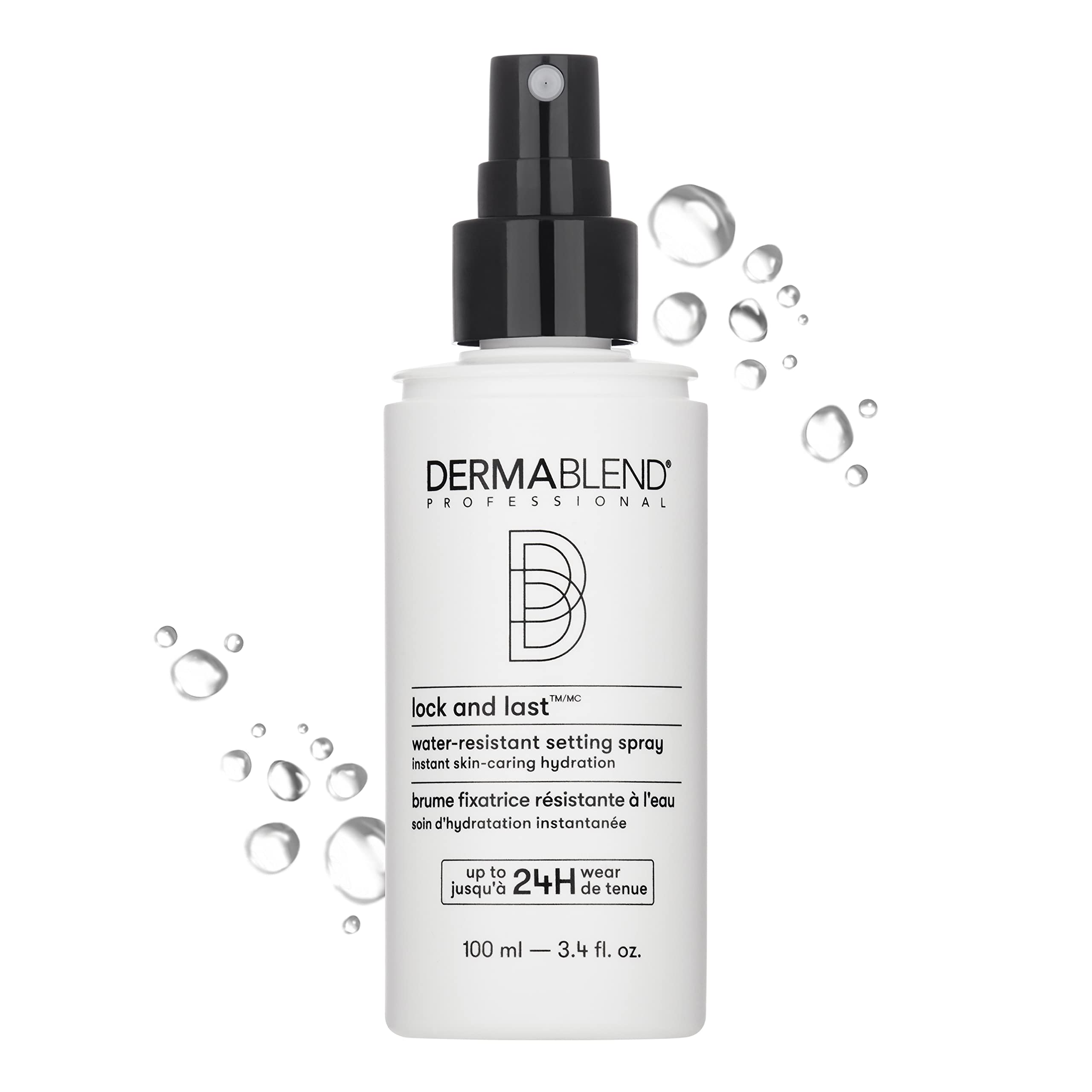 Dermablend Lock and Last Water-Resistant Setting Spray, Finishing Spray for Makeup with Lightweight Natural Finish, Spray with Witch Hazel