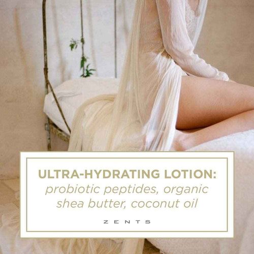 ZENTS Body Wash and Lotion Set (Sun), Aloe Moisture Body Wash, Age Defying Probiotic Lotion to Cleanse, Moisturize and Nourish Dry Skin