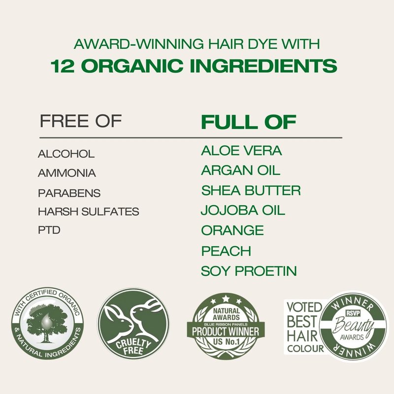 Naturigin Permanent Hair Dye - 4.0 Brown - 100% Gray Coverage, Long-Lasting Natural hair Color - Ammonia & Paraben-Free, Vegan and Plant-Infused Formula (Pack of 1)