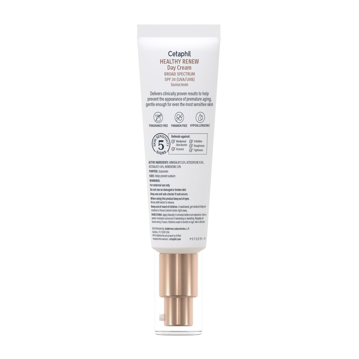Cetaphil Healthy Renew Day Cream, SPF 30, Anti-Wrinkle, Peptides, 1.7 oz