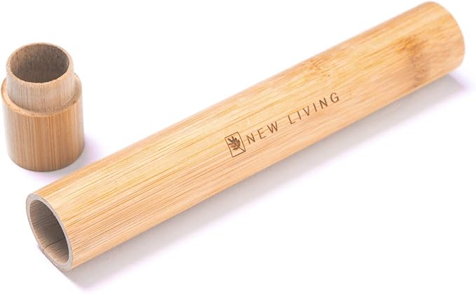 Bamboo Toothbrush Holder | Bamboo Toothbrush Carry Case | Toothbrush Case | Biodegrade Eco Product | 21cm Natural Product