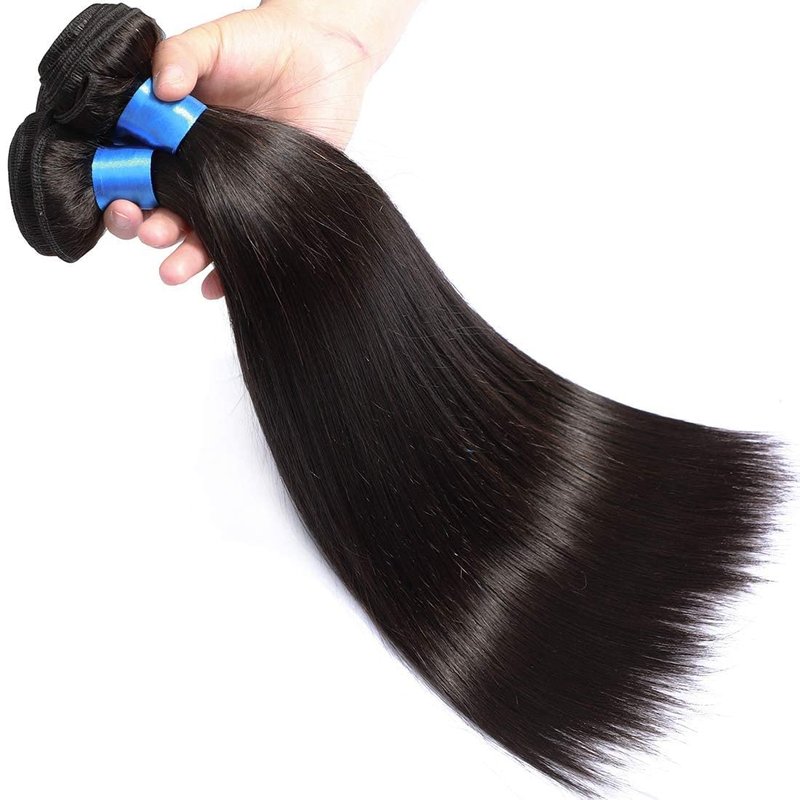 Cranberry Hair Brazilian Straight Hair One Bundles 24 Inch 100% Unprocessed Brazilian Virgin Human Hair Bundles Natural Black Color